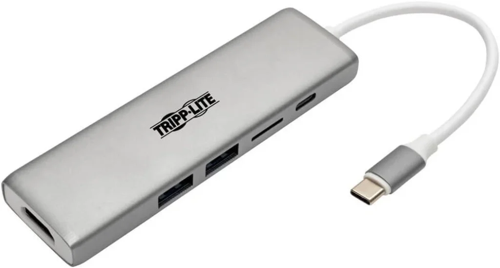 Tripp Lite USB C Docking Station with USB-A Hub, HDMI, Micro SD, PD Charging 4k