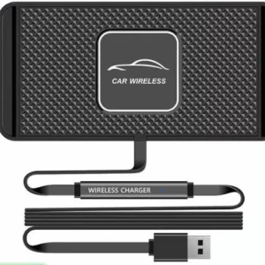 Wireless Charger Car Silicone Pad Stand For iPhone, Samsung, Google Pixel