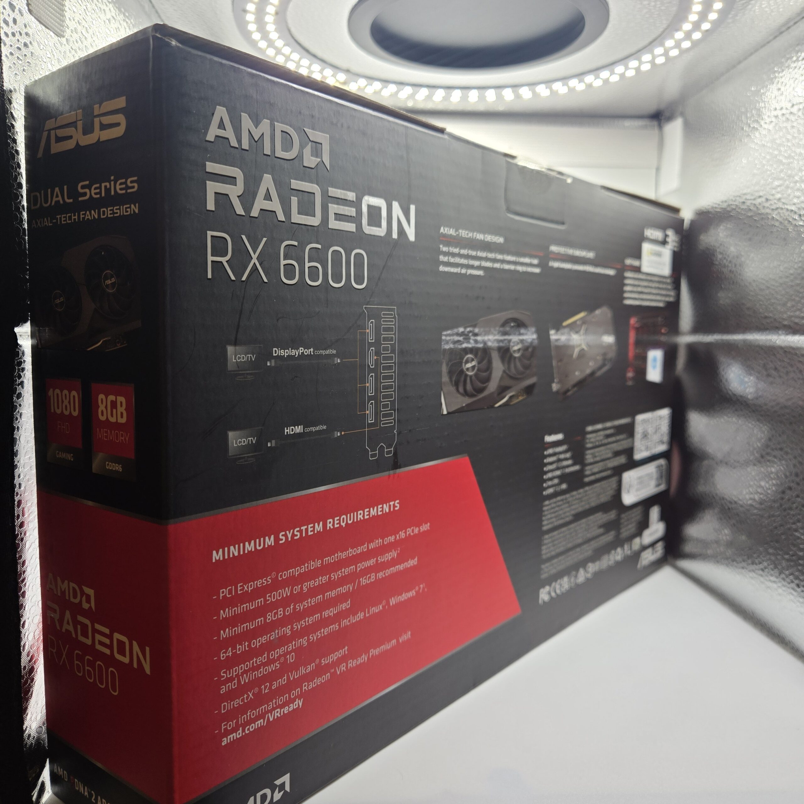 ASUS Dual Radeon RX 6600 8GB GDDR6 Graphics Card GPU Tested In Original Box - Image 3