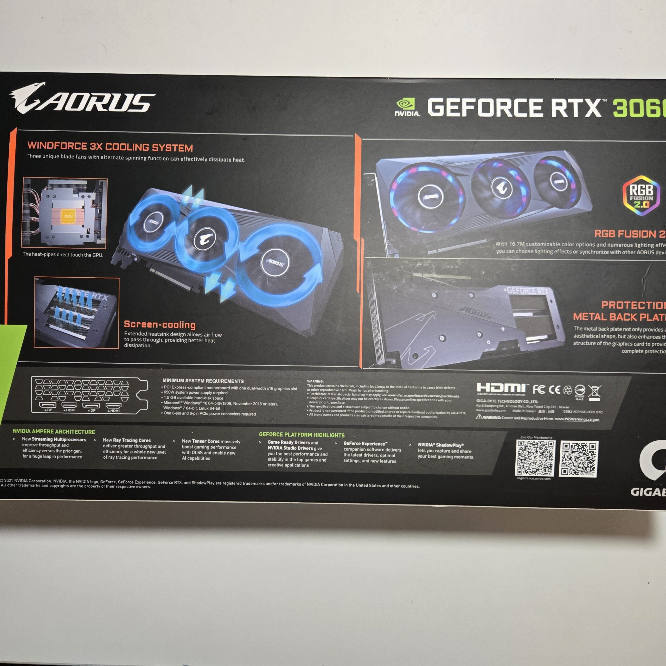 GIGABYTE AORUS GeForce RTX 3060 Elite 12GB Rev 2.0 | RGB | Fully Tested + Box - Image 9
