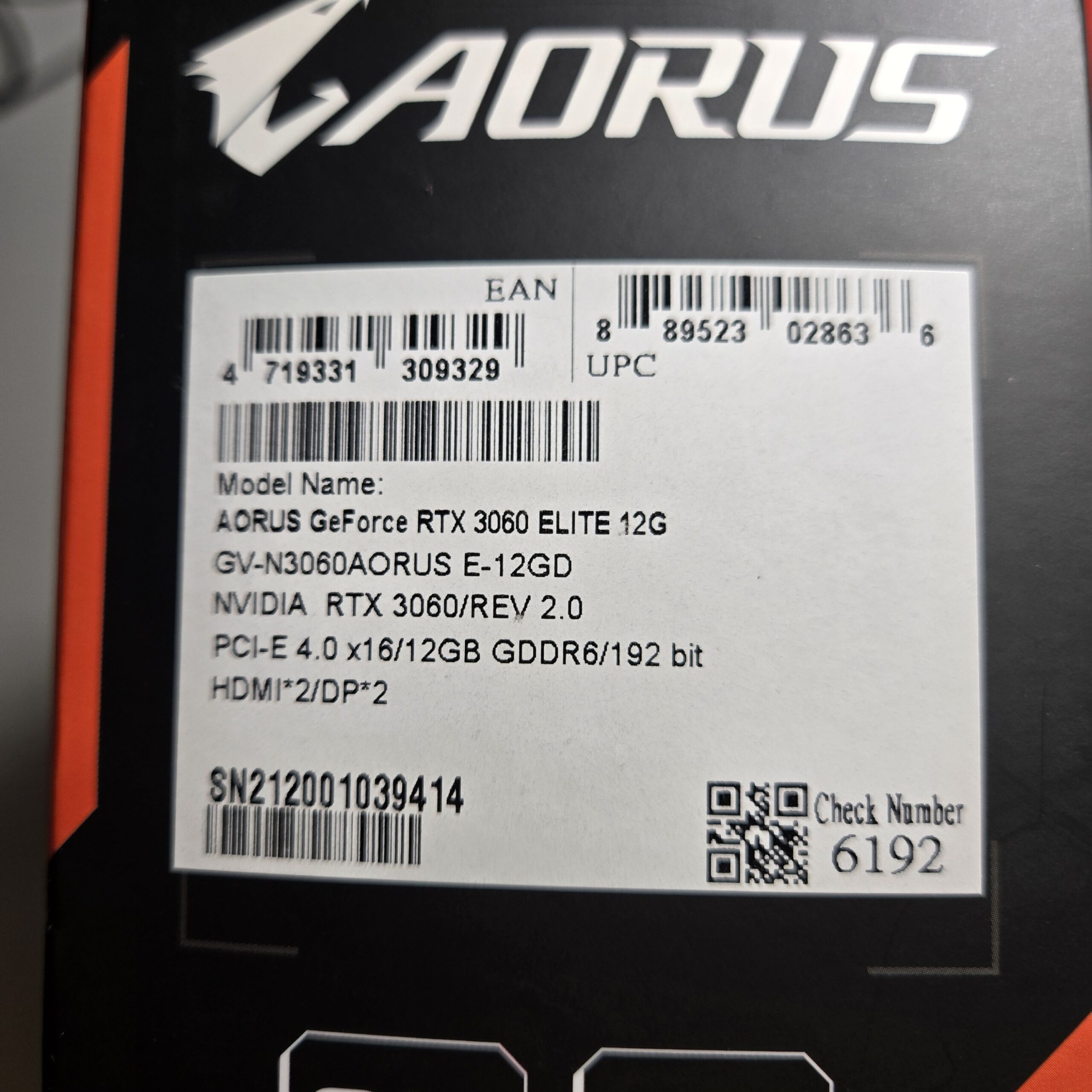 GIGABYTE AORUS GeForce RTX 3060 Elite 12GB Rev 2.0 | RGB | Fully Tested + Box - Image 10