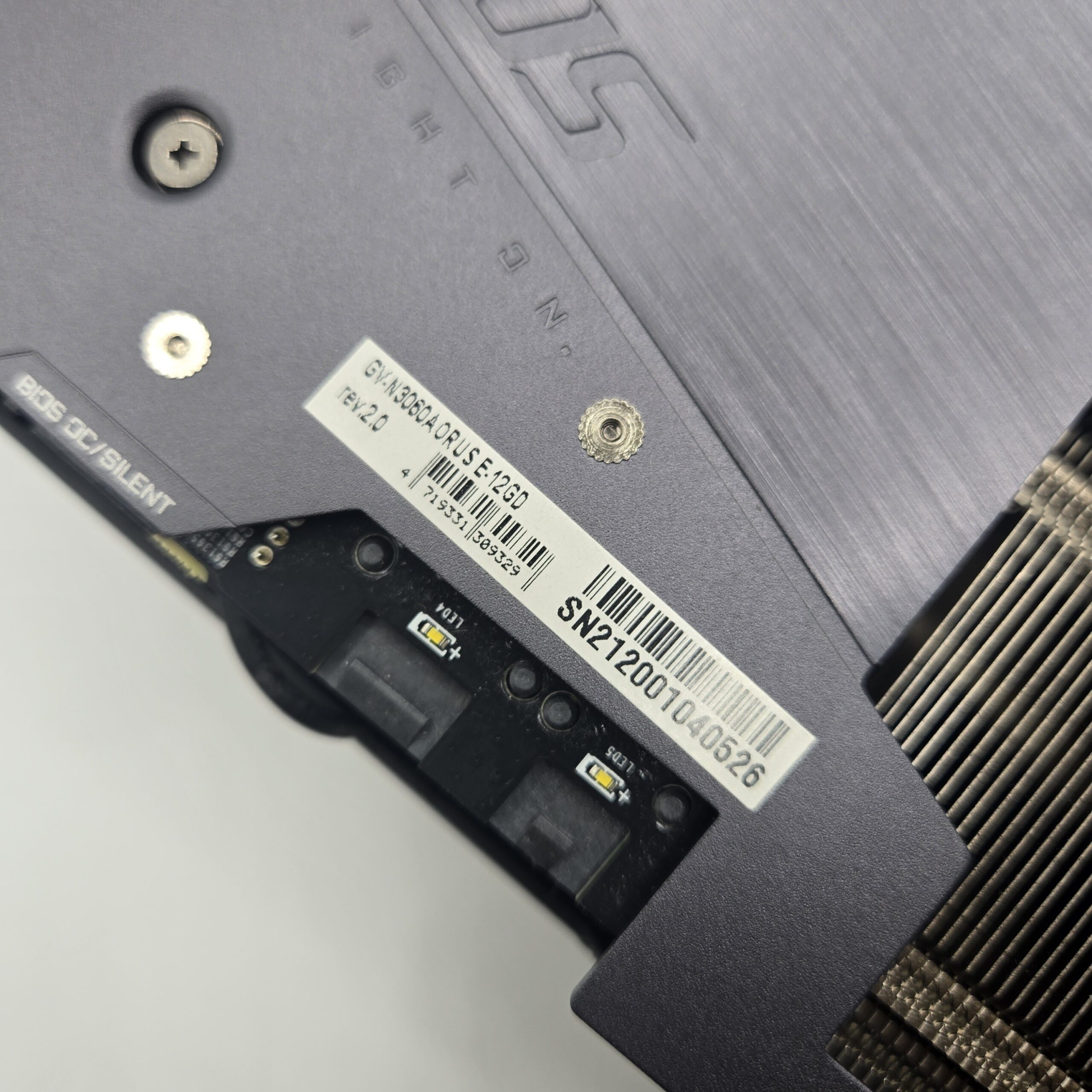 Gigabyte AORUS RTX 3060 ELITE 12G Rev 2.0 | Tested & Working | RGB Lights - Image 3