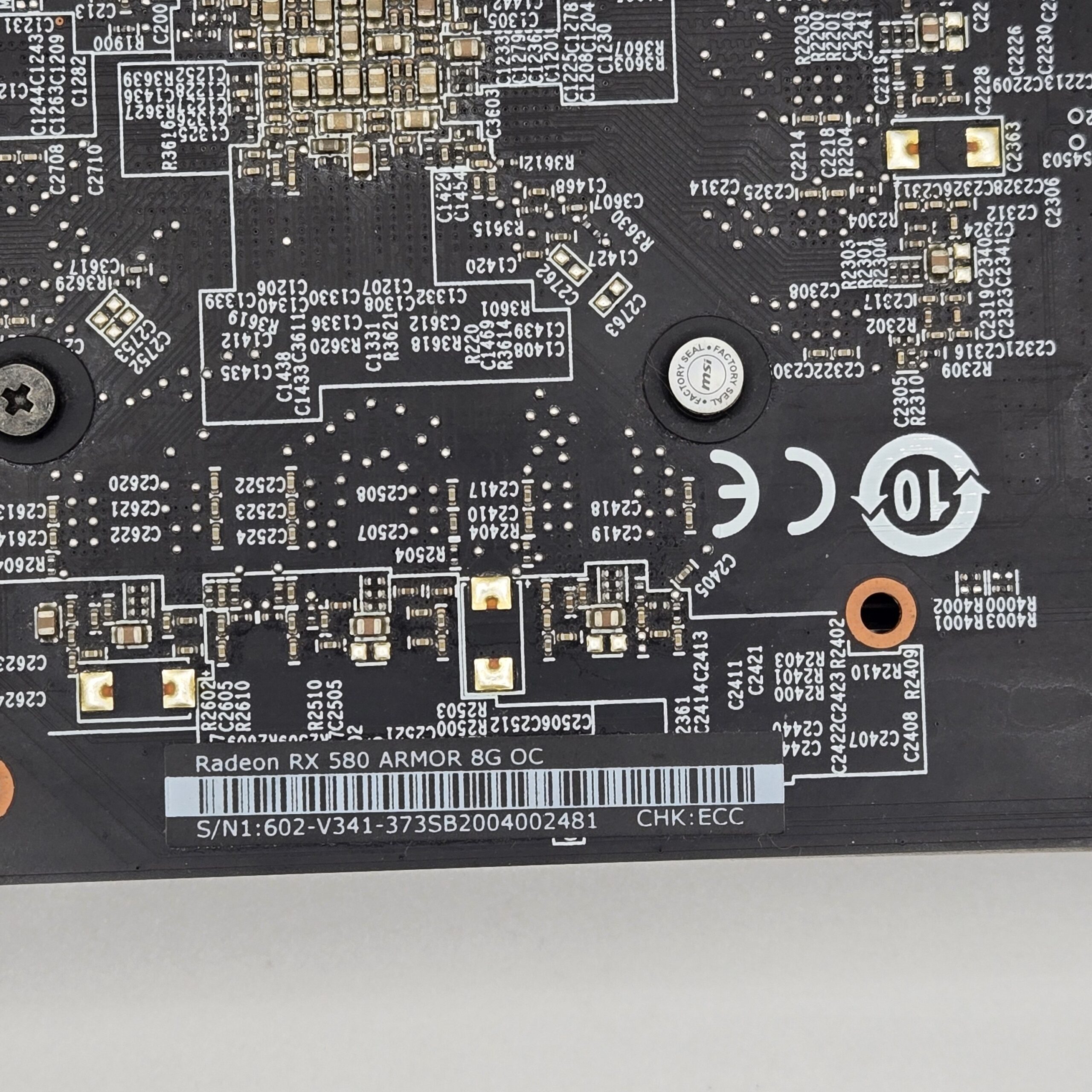 MSI Radeon RX 580 ARMOR 8G OC 8GB GDDR5 Video Graphics Card GPU Tested - Image 3
